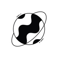 planet vector icon