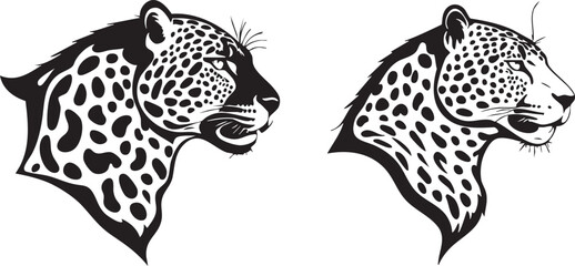 Spotted Jaguar Head Logo Template
