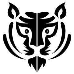 tiger loho vector illustration design