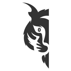 tiger loho vector illustration design