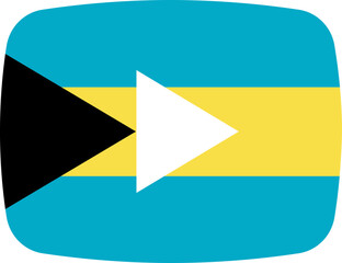 Bahamas Flag on video player icon