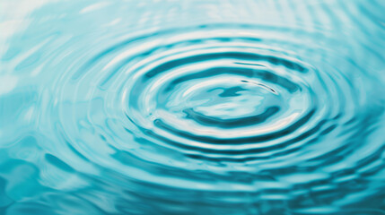 Calm ripples on turquoise water surface