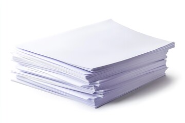 High-quality office paperwork isolated on a white backdrop. Generative Ai