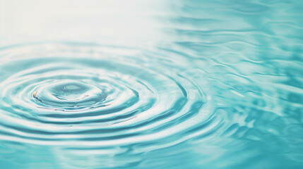 Calm ripples on turquoise water surface