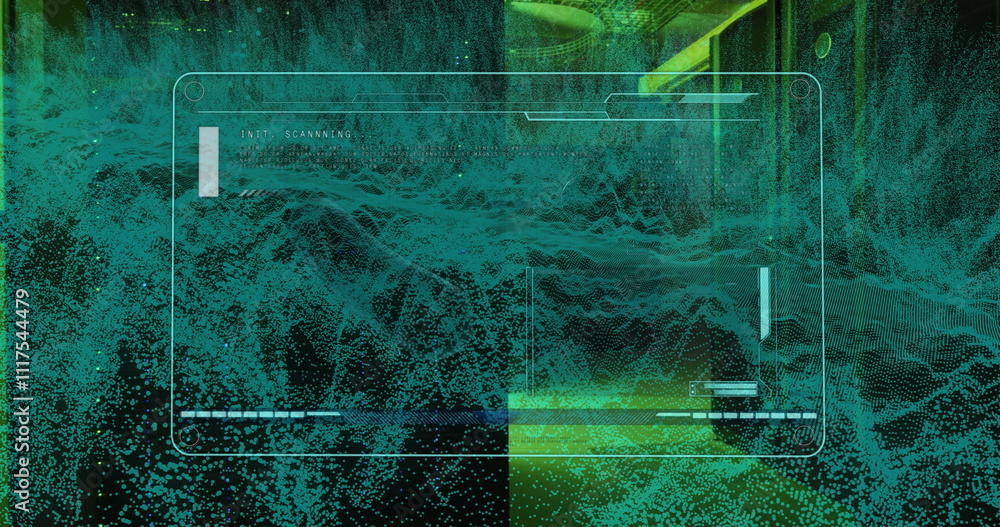 Poster image of connections and data processing over computer servers