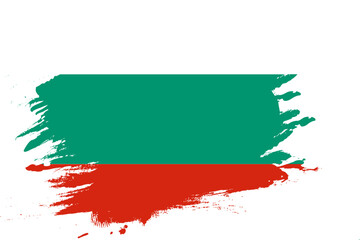 Grunge Brush On Flag Of Bulgaria
