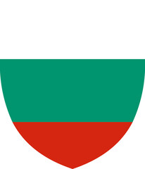 Shield Icon of Bulgaria Flag