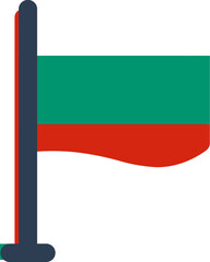 Bulgaria Flag Rounded