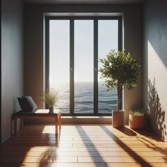 Fototapeta premium room with window