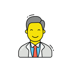 Scientist vector icon