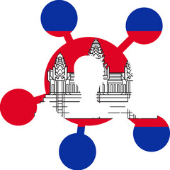 Cambodia Flag on Customer insight