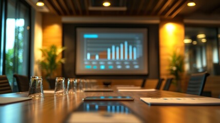 Modern Conference Room Meeting Business Presentation