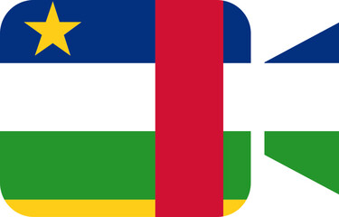 Central African Republic flag on Video Call