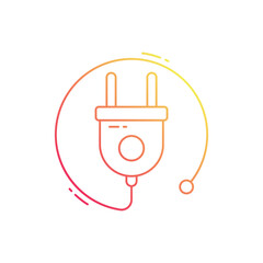 Plug vector icon