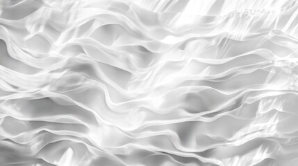 Obraz premium Abstract White Fabric Drapery, Soft, Elegant, Textured Background.