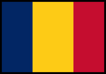 Chad Flag rectangle Icon
