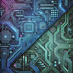 high-tech texture reminiscent of the surface of a microchip, with detailed circuits
