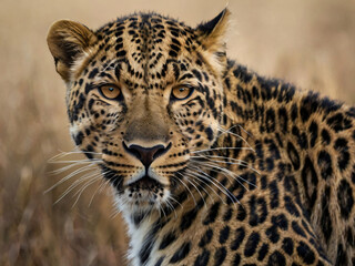 close up of a leopard