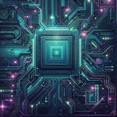 high-tech texture reminiscent of the surface of a microchip, with detailed circuits
