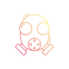 Gas mask vector icon