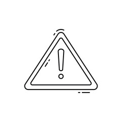 Danger vector icon
