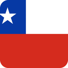 Chile Flag Square Icon