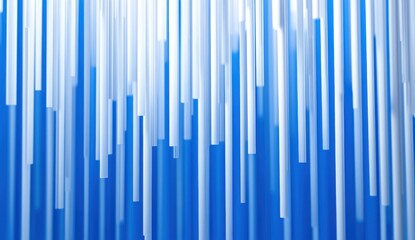 Obraz premium Abstract Vertical Lines in Varying Shades of Blue Creating a Modern and Dynamic Background Perfect for Design, Art, and Creative Projects