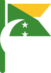Comoros Flag Crisp Icon