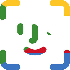 Comoros flag on Face ID outline icon