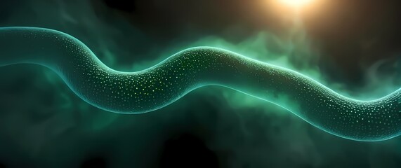 Highdetail rendering of the binary fission process in bacteria