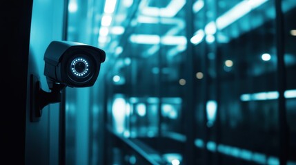 Security Camera in a Modern Office