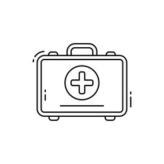 First aid kit vector icon
