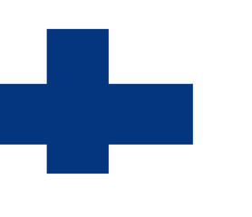 Monitor and CPU icon Finland Flag