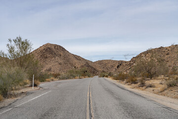 Cottonwood Mountains . Colorado Desert section of the Sonoran Desert. Joshua Tree National Park, California. Cottonwood Springs Road, Cottonwood Pass