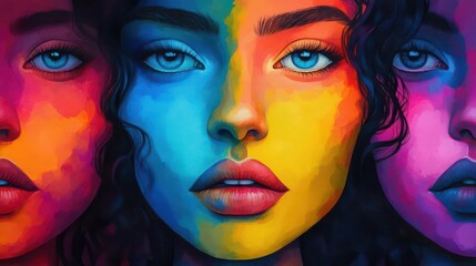 Explore artistic avenues in mental health awareness, mix faces creatively