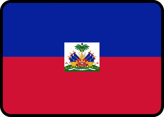Haiti Flag Rounded Rectangle Icon