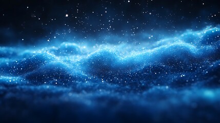 Energy-filled explosion emitting a futuristic blue aura futuristic background