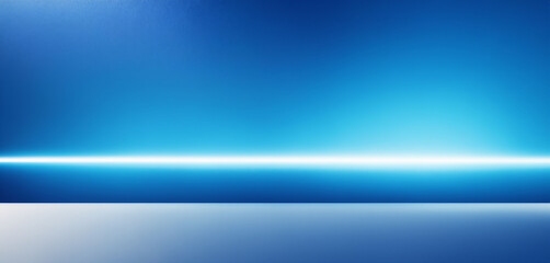 Panoramic abstract blue background for product presentation