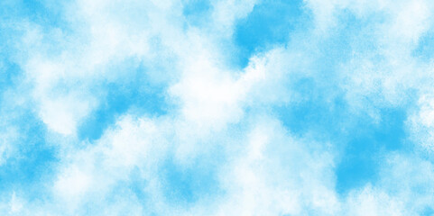 Abstract natural and shiny beautiful light blue cloudy sky, light sky or ocean blue watercolor abstract background, natural cloudy watercolor abstract painting background.