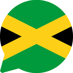 Chat Icon on Jamaica Flag