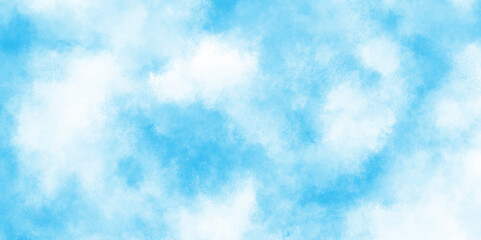 Abstract natural and shiny beautiful light blue cloudy sky, light sky or ocean blue watercolor abstract background, natural cloudy watercolor abstract painting background.