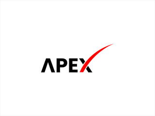 Apex logo design vector