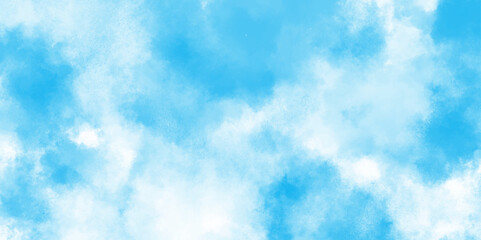 Abstract natural and shiny beautiful light blue cloudy sky, light sky or ocean blue watercolor abstract background, natural cloudy watercolor abstract painting background.
