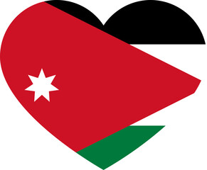 Heart Icon inside Jordan Flag