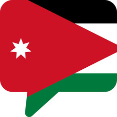 Chat Icon of Jordan Flag