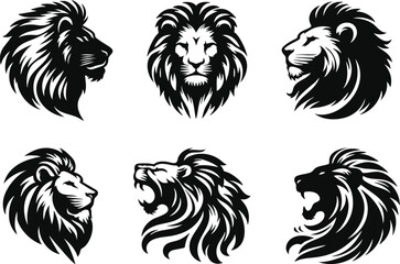 Tropical Jungle Lion Head for Creative Work
