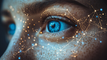 Abstract business Financial charts show a significant increase in profits in the stock market.This is driven by higher interest rates and continued growth. In the innovation world network of financial