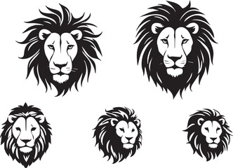 Abstract Lion Silhouette for Creative Designs
