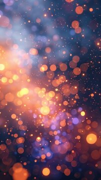 A stunning image of a vibrant abstract explosion of colorful bokeh style lights that create a mesmerizing fantastical display perfectly capturing the essence of a celebratory festive occasion