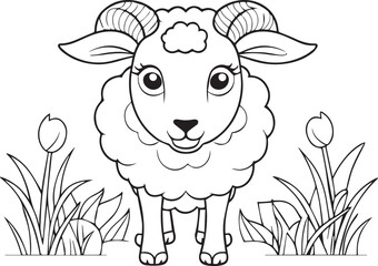 Sheep Coloring Page